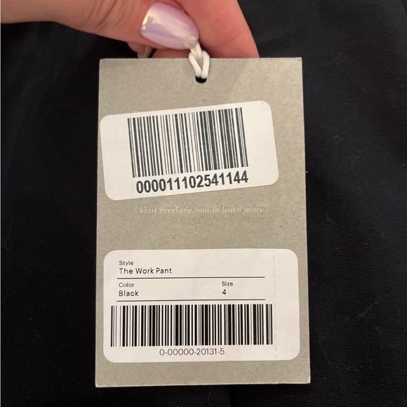 Everlane The Work Pant stretch cotton side zip size 4 - Picture 4 of 5